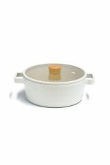 Fika Cam Kapaklı Alüminyum Döküm Tencere 22 Cm X 9 Cm