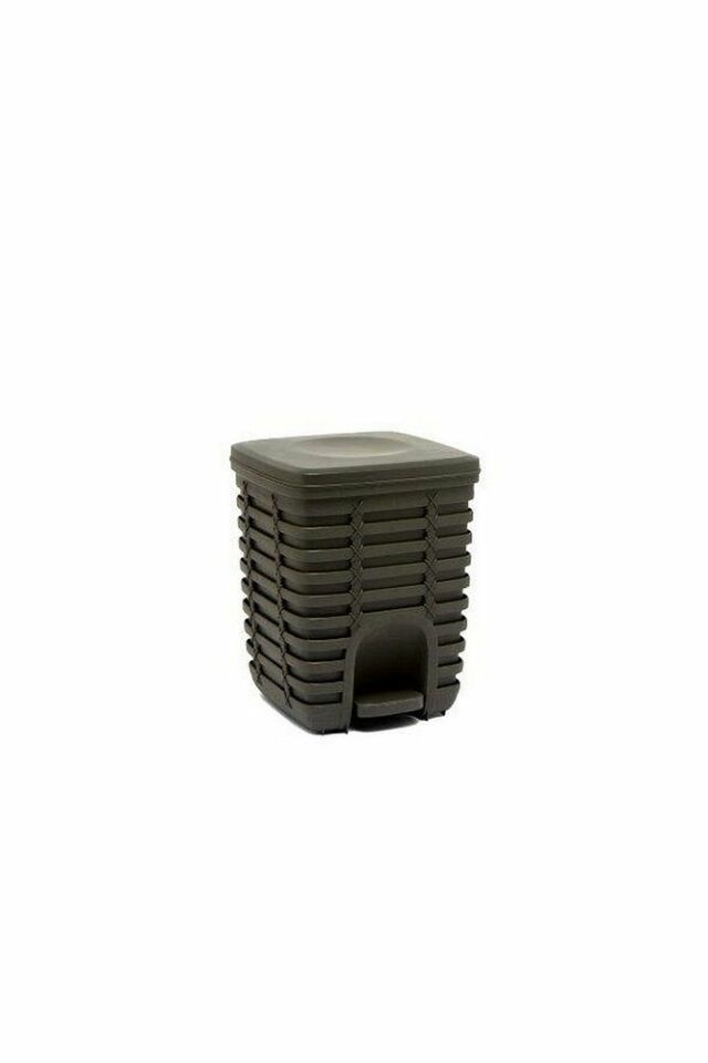 Palm Pedallı Kare Çöp Kovası 9 Lt - Antrasit Gri